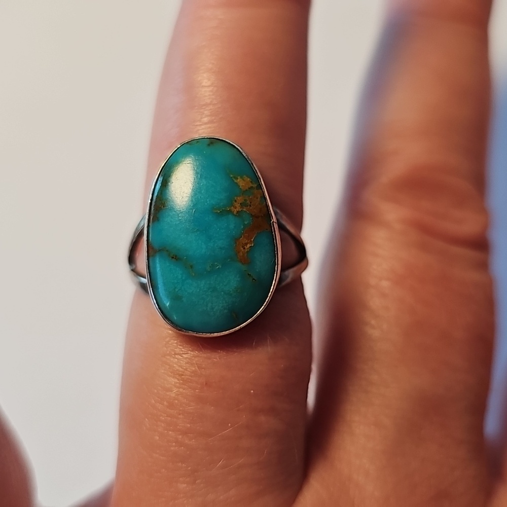 C Jones Turquoise Ring Size 7.5 View 4